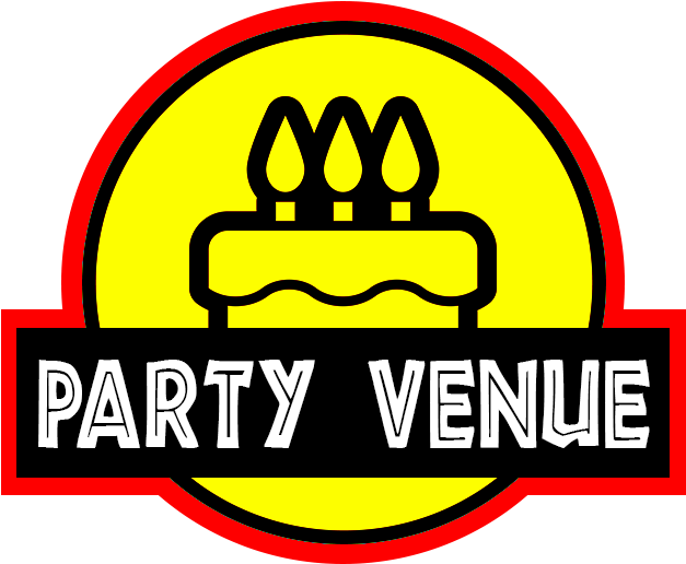 Party Venue Button Clipart (650x650), Png Download