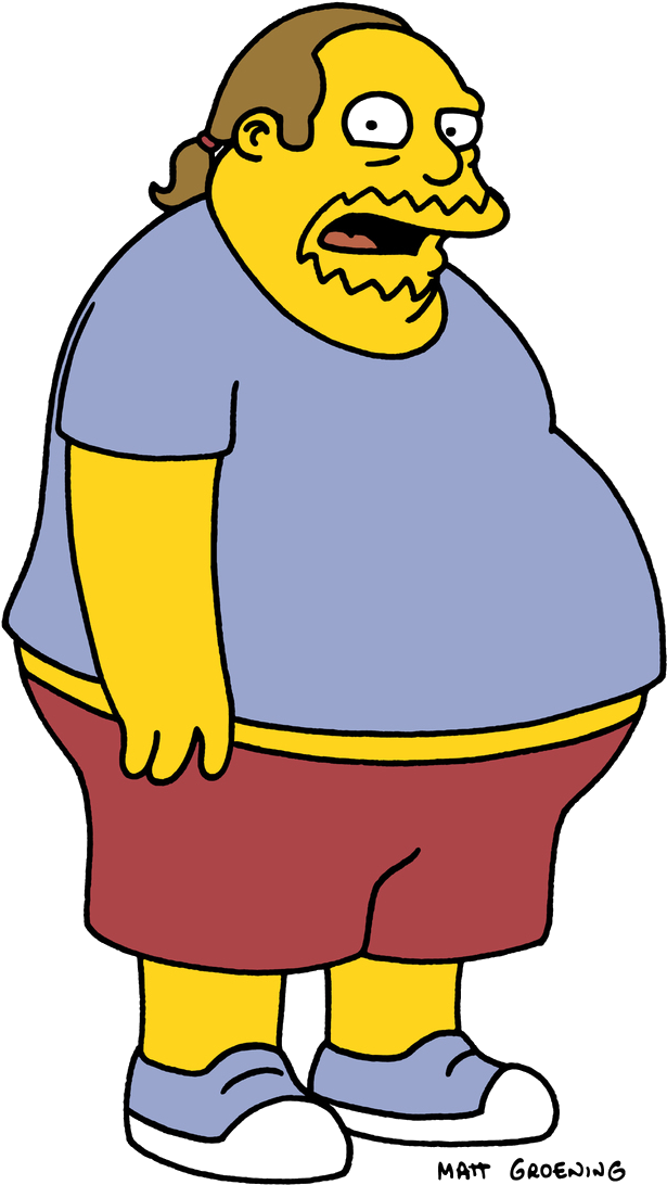 Comic Book Guy Clipart (622x1098), Png Download