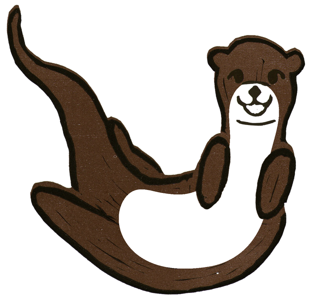Oscar The Otter Clipart (774x800), Png Download