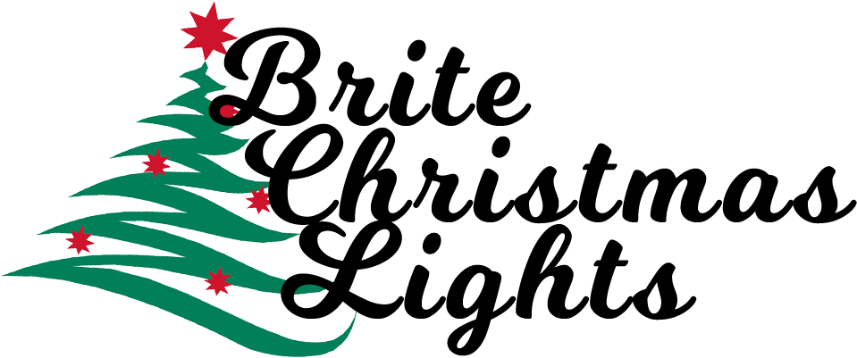 Brite Christmas Lights Logo Clipart (997x449), Png Download