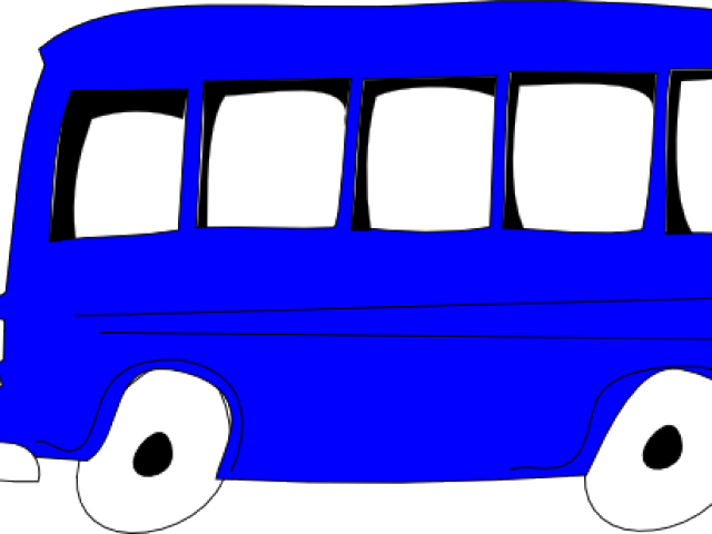 Bus Clipart Blue - Png Download (640x480), Png Download
