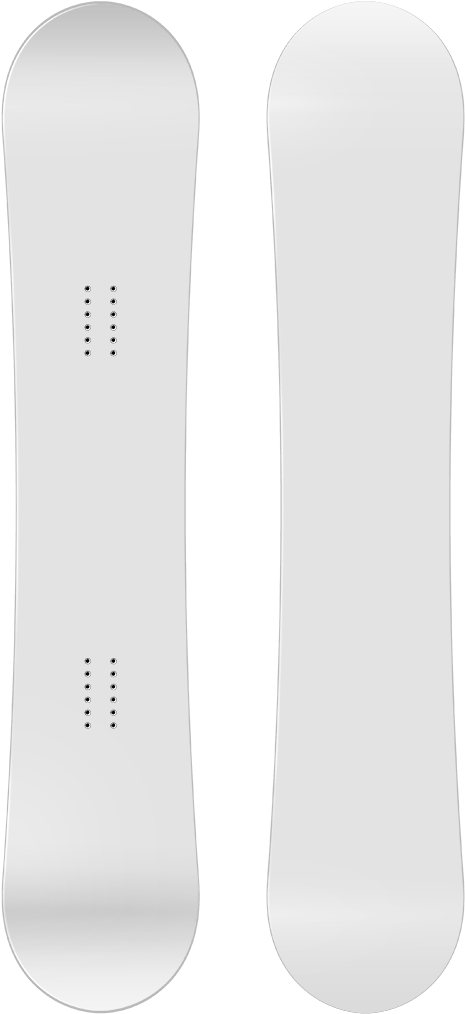 Blank Canvas Snowboard Clipart (600x1126), Png Download