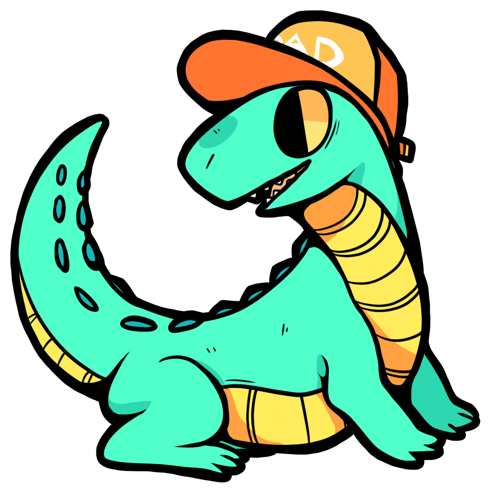 Rad Gator Clipart (1249x1255), Png Download
