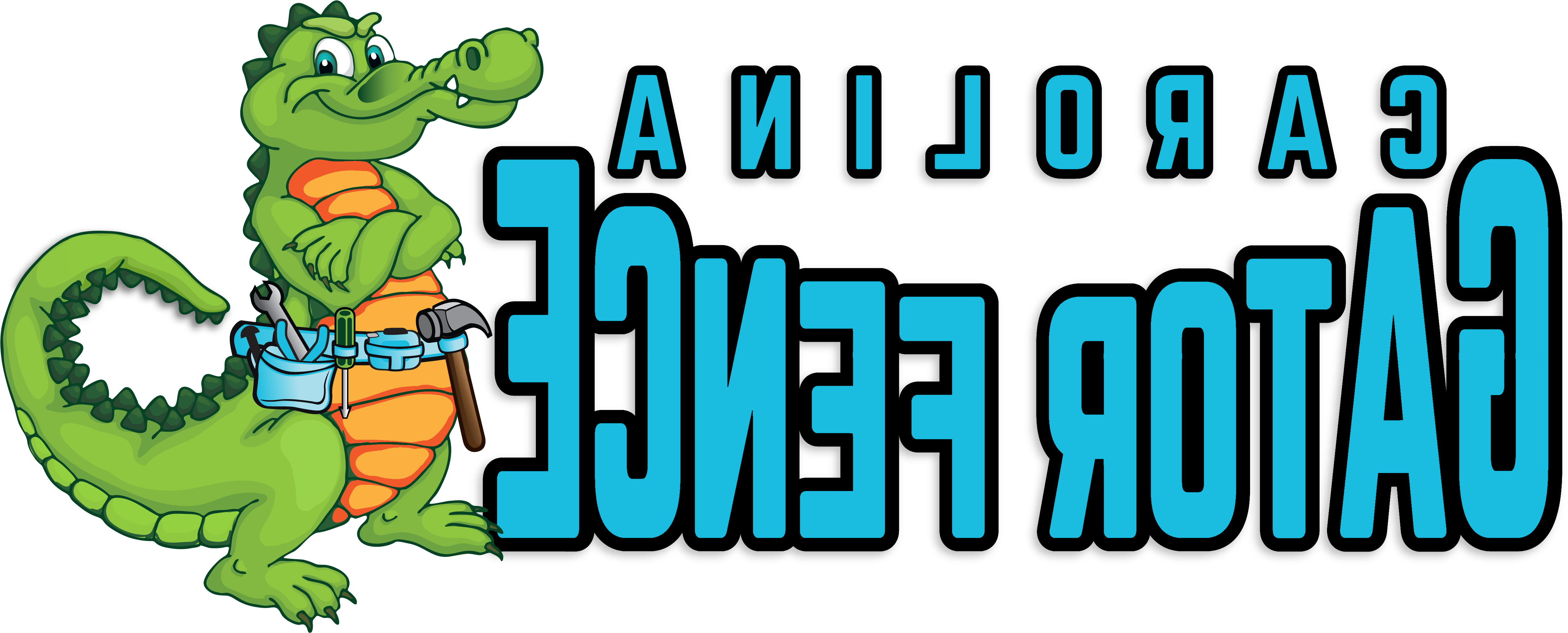 Carolina Gator Fence Header Logo Clipart (5162x2235), Png Download
