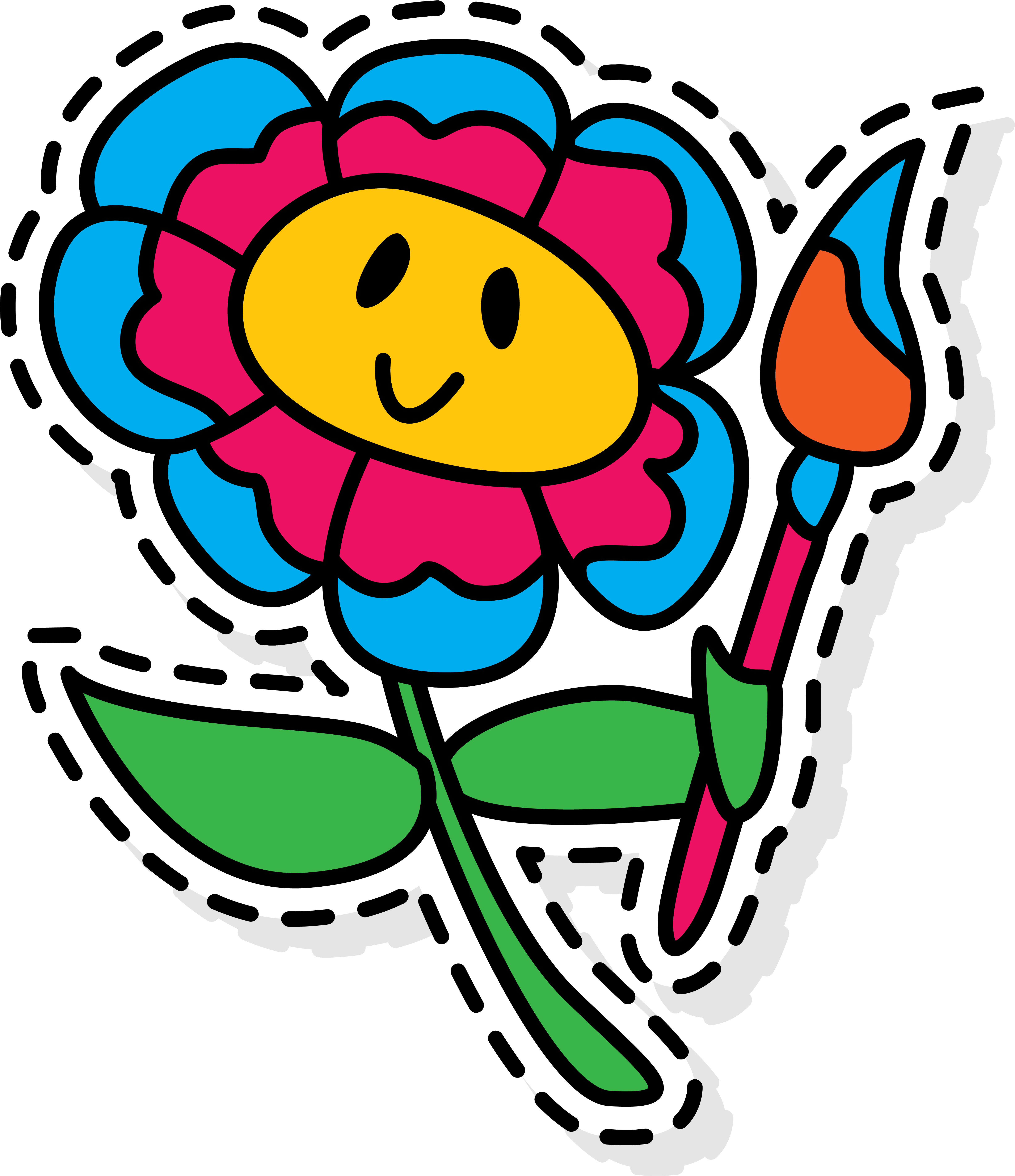 Clip Art Sunflower Label Transprent Png Free Ⓒ Transparent Png (4834x5600), Png Download