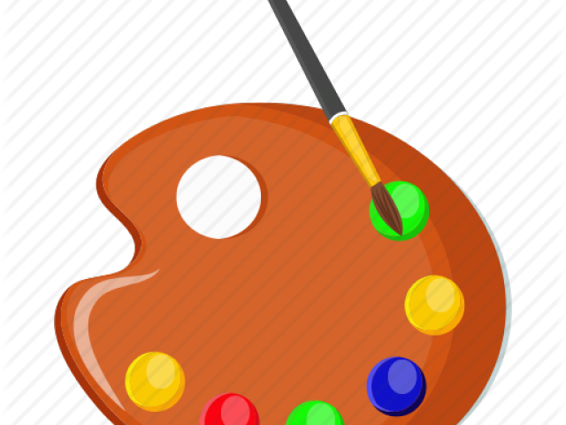 Palette Clipart Paint Plate - Png Download (640x480), Png Download