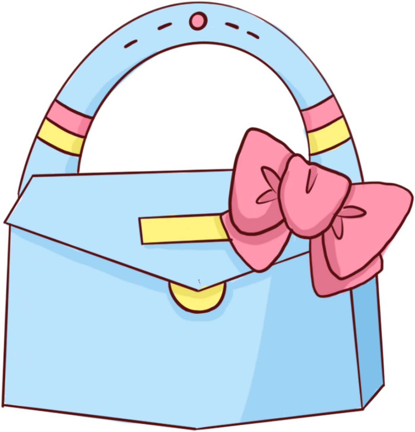 Hand Painted Cartoon Daily Necessities Bags Png And Clipart (2000x2000), Png Download