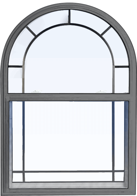 Grey Custom Grey Color Replacement Pvc Hung Window Clipart (474x679), Png Download