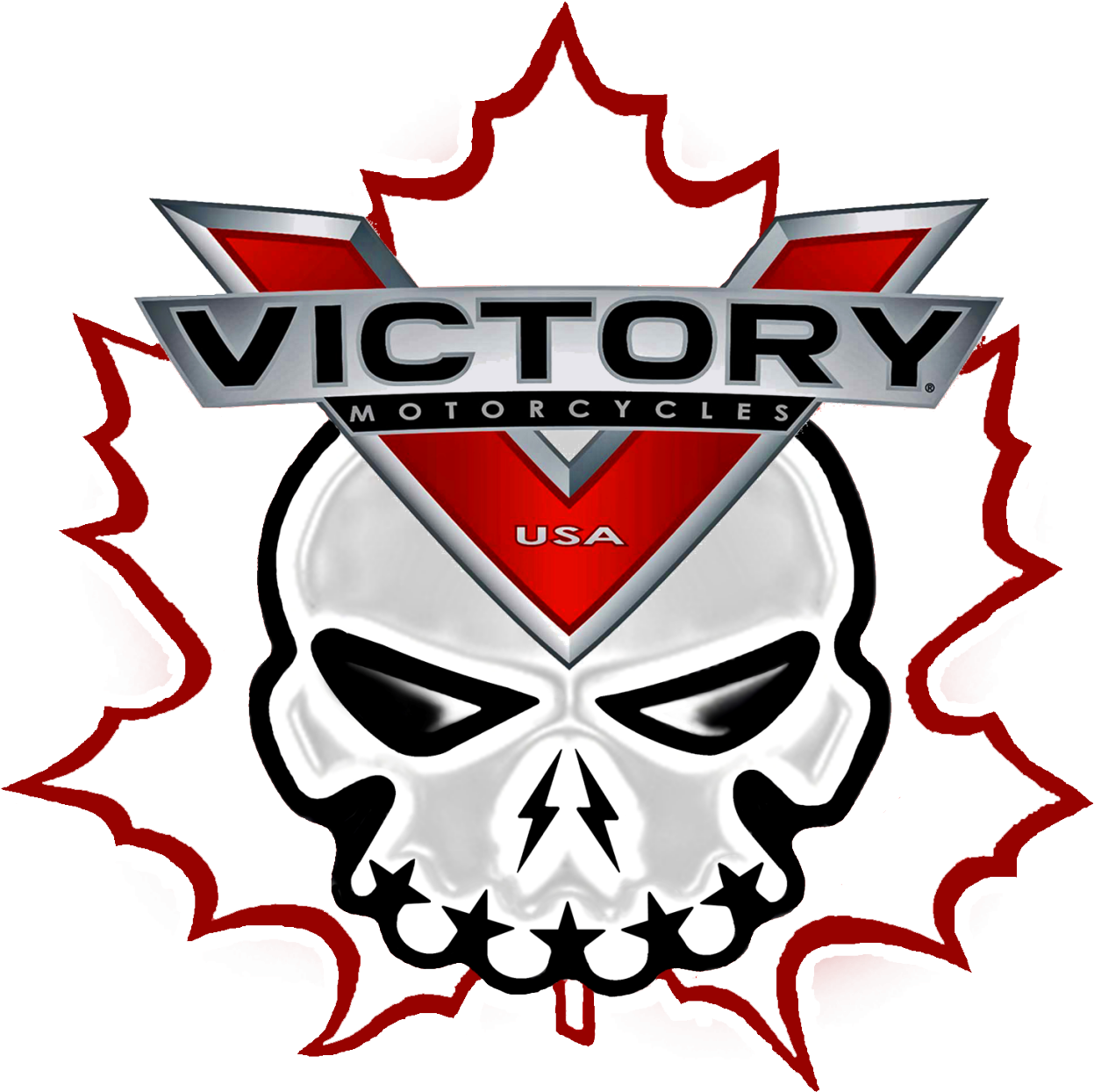 Canuck Victory With Maple Leaf Outline Clipart (1280x1280), Png Download