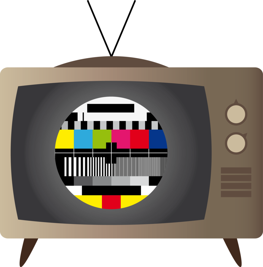 Tv Clipart Old School Tv - Png Download (887x901), Png Download