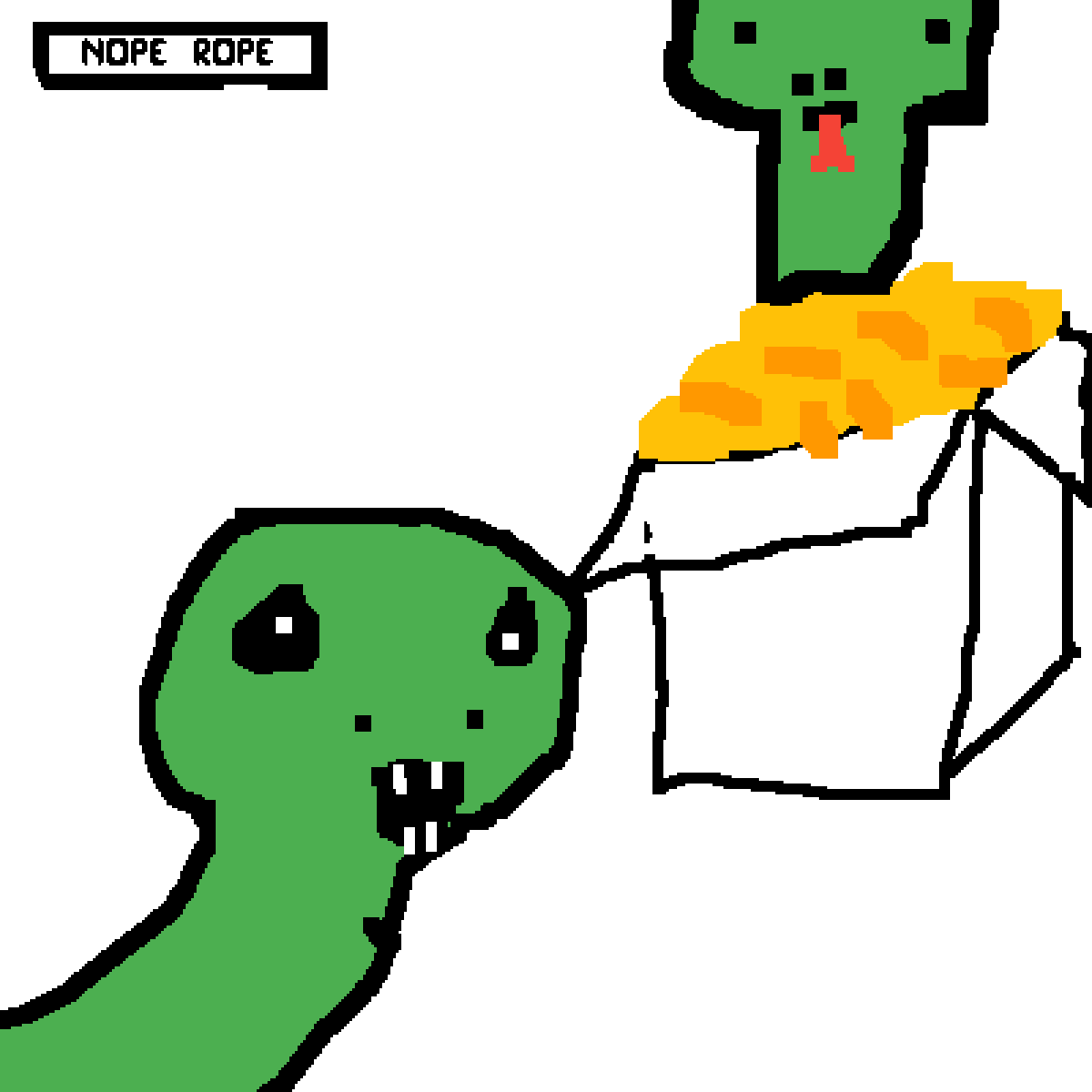 Snek And The Danger Noodle Clipart (1200x1200), Png Download