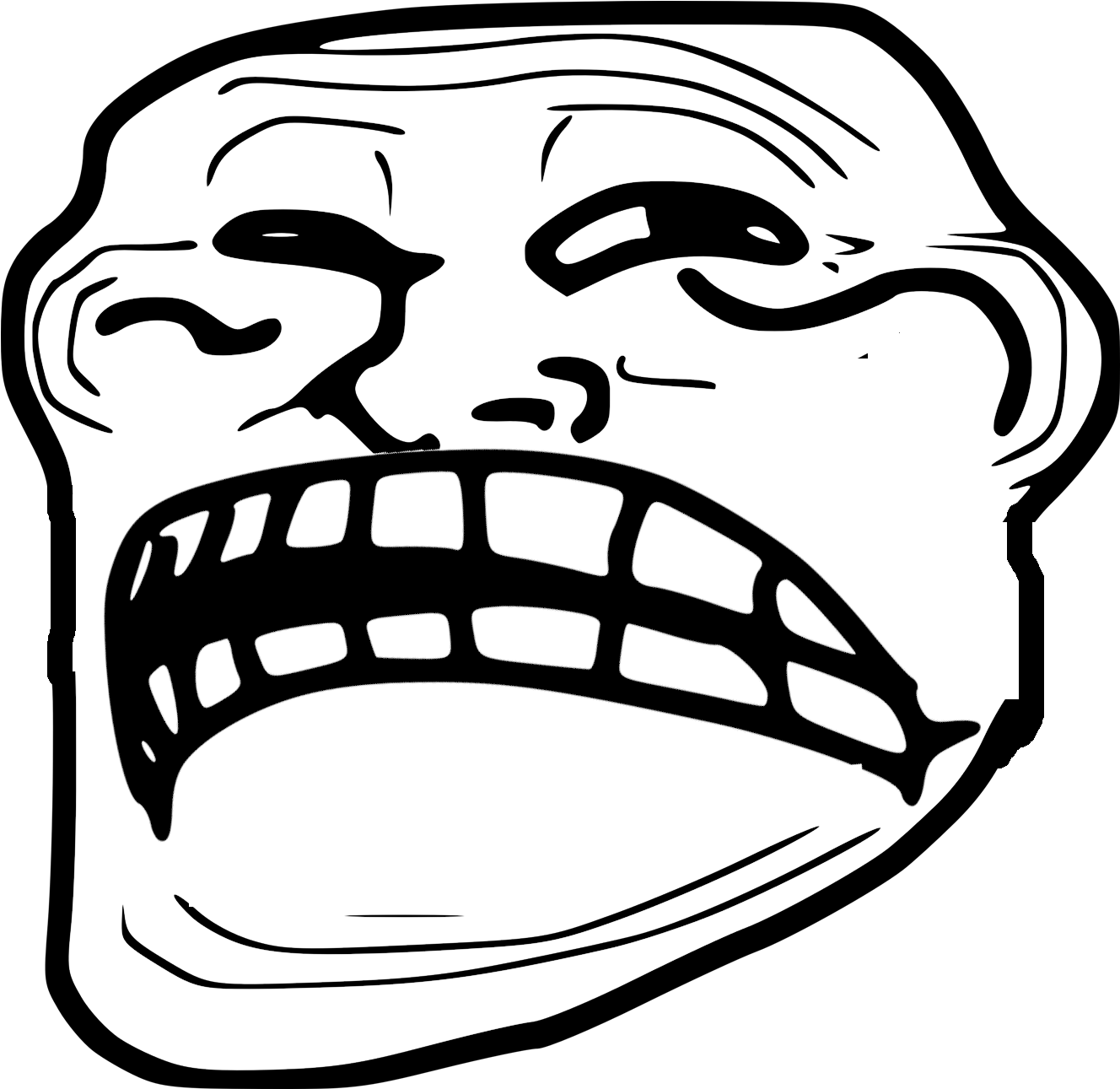 Sadtrollface Clipart (1500x1500), Png Download