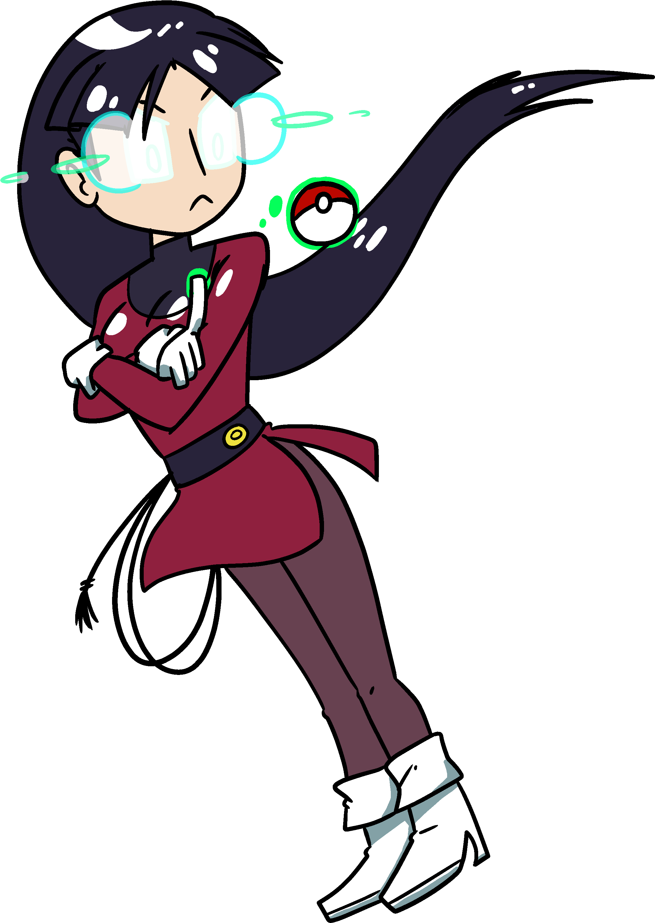 [art]gym Leader Sabrina Clipart (3500x3500), Png Download