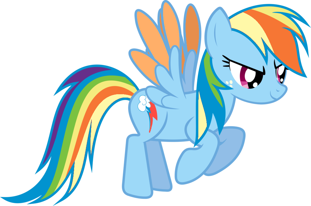 Appuljack, Fake, Rainbow Dash, Rainbow Power, Safe, Clipart (1024x680), Png Download