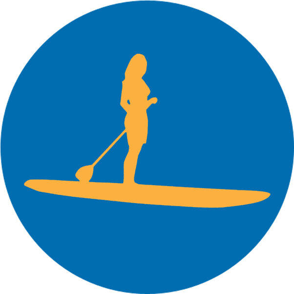 Stand Up Surfing Surf Lesson Waikiki Ohana Clipart (651x651), Png Download