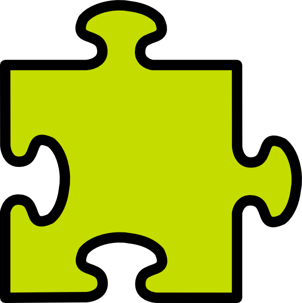 This Free Clip Arts Design Of Puzzle-green - Png Download (600x601), Png Download