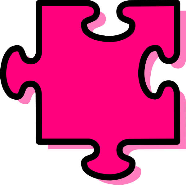 Puzzle Clipart Pink - Png Download (600x596), Png Download
