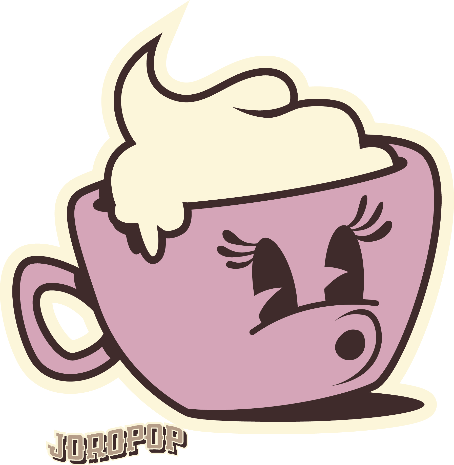 Coffee Girl Tank Clipart (1794x1838), Png Download