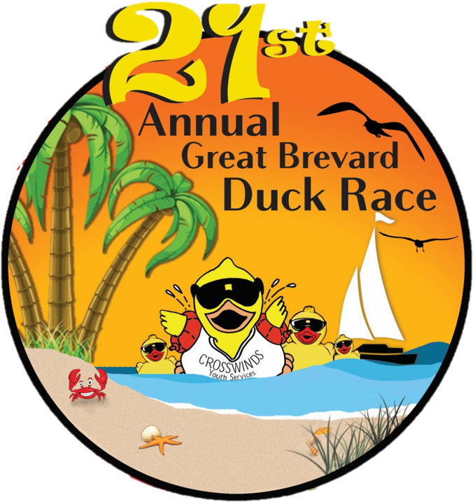 The 21st Annual Great Brevard Duck Race Clipart (694x720), Png Download