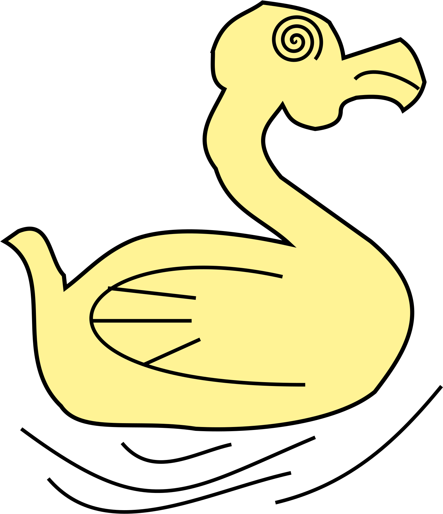 Duck Clipart (1697x2400), Png Download