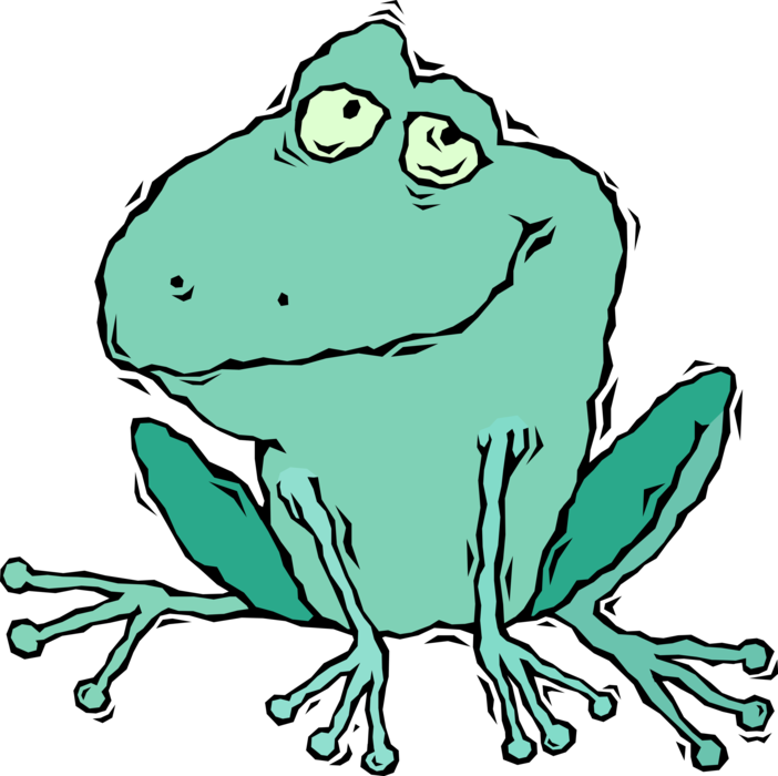 Amphibian Image Illustration Of Portrayed As Benign Clipart (702x700), Png Download