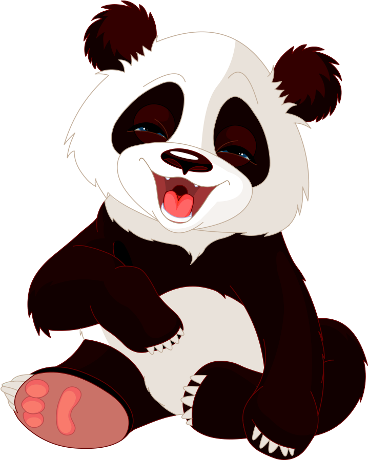 Cartoon Panda Bear Pictures Clipart (1000x1000), Png Download