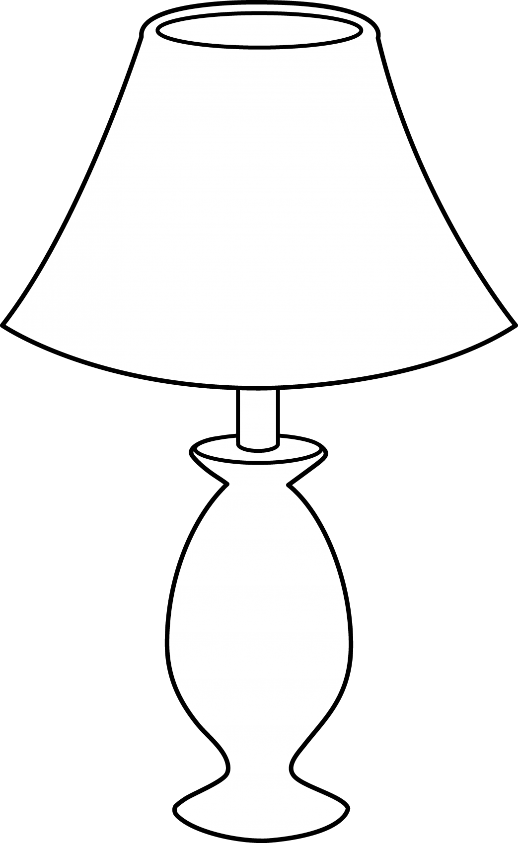 Lamp Clipart Table Light - Png Download (1043x1698), Png Download