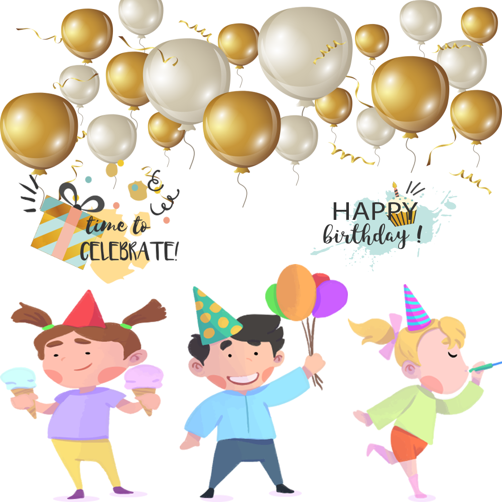 Happy Birthday Png Image Clipart (1000x1000), Png Download