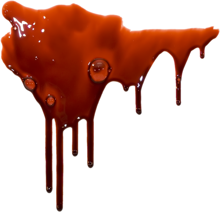 Blood Spatter Drip Halloween Scary Autumn Fallfreetoedi Clipart (1024x980), Png Download
