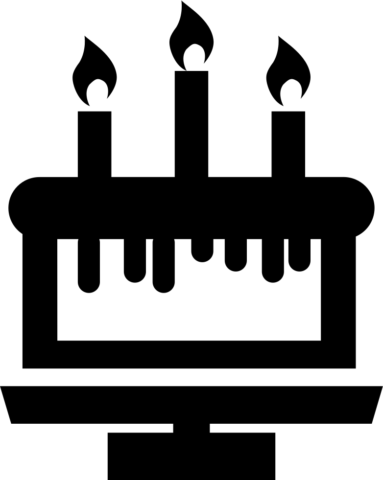 Birthday Cake With Svg Clipart (782x981), Png Download