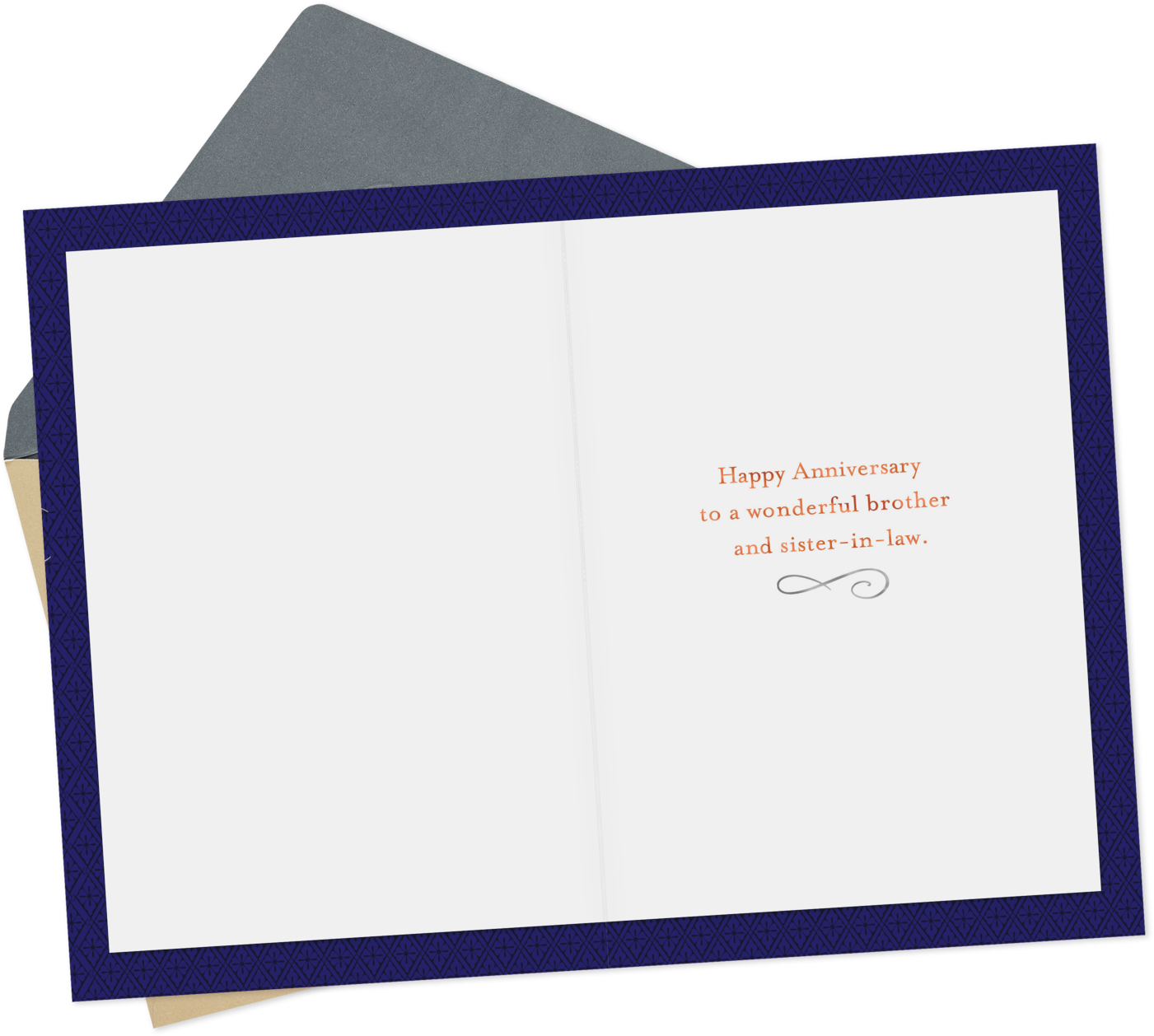 Foil Letters Anniversary Card For Brother And Sister Clipart (1470x1470), Png Download