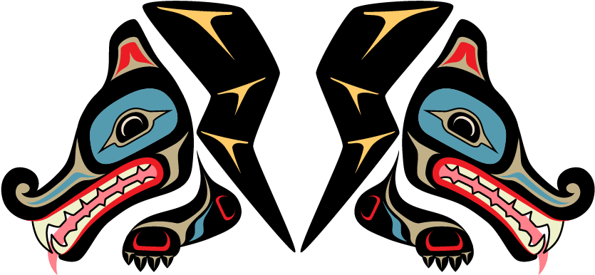 Lightning Coyote Side Clipart (864x576), Png Download