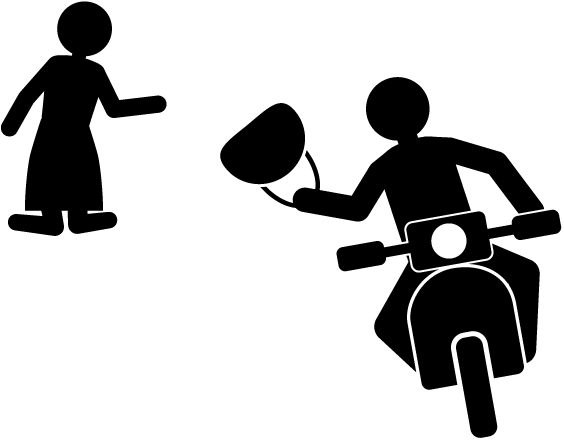 A Burglar On A Motorcycle Clipart (640x480), Png Download