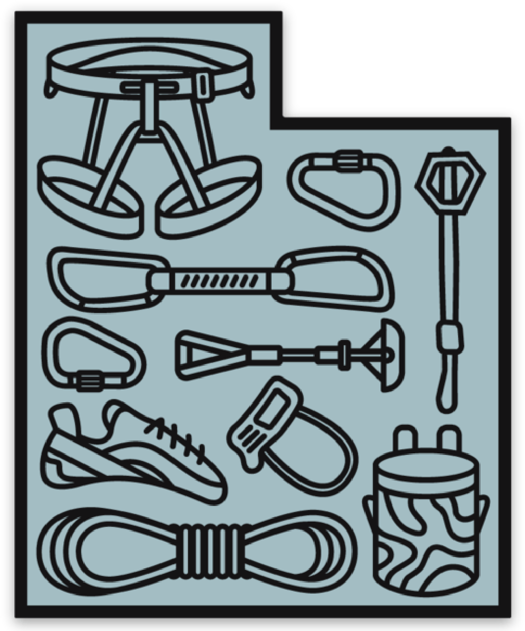 Climb Utah [sticker] Clipart (1651x1651), Png Download