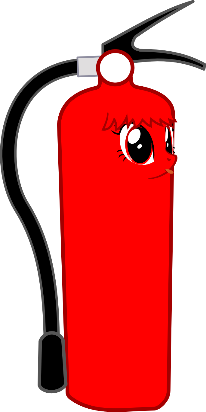 Extinguisher Puff It Has A Special Fire Proof Coating Clipart (685x1365), Png Download