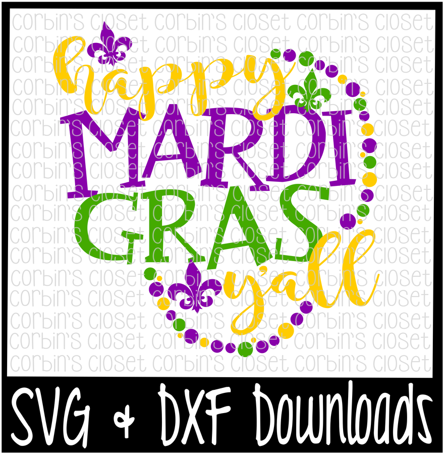 Svg Happy Y All Beads Cut File Clipart (1400x932), Png Download