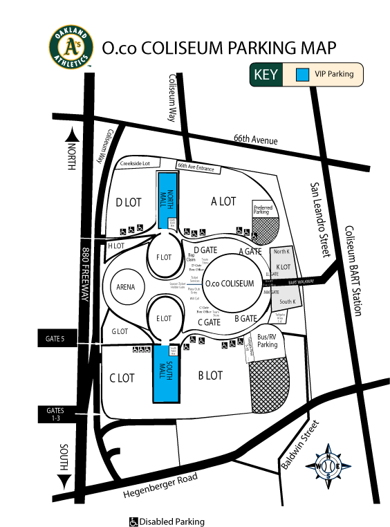 Oracle Arena Parking Clipart (612x792), Png Download