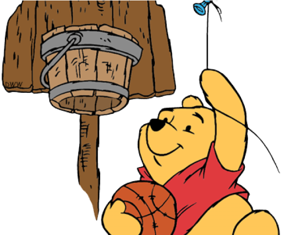Winnie The Pooh Clipart Holding Balloon - Png Download (640x480), Png Download