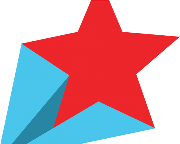 Falling Stars Clipart Patriotic - Png Download (640x480), Png Download