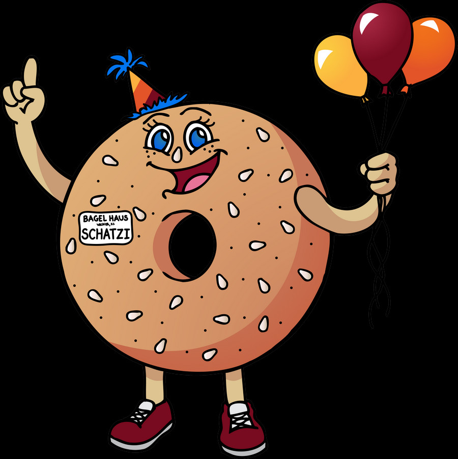Schatzi The Bagel Clipart (900x901), Png Download