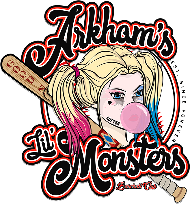 New Design B6657 Cf090 Arkhams Baseball Club T-shirt Clipart (750x750), Png Download