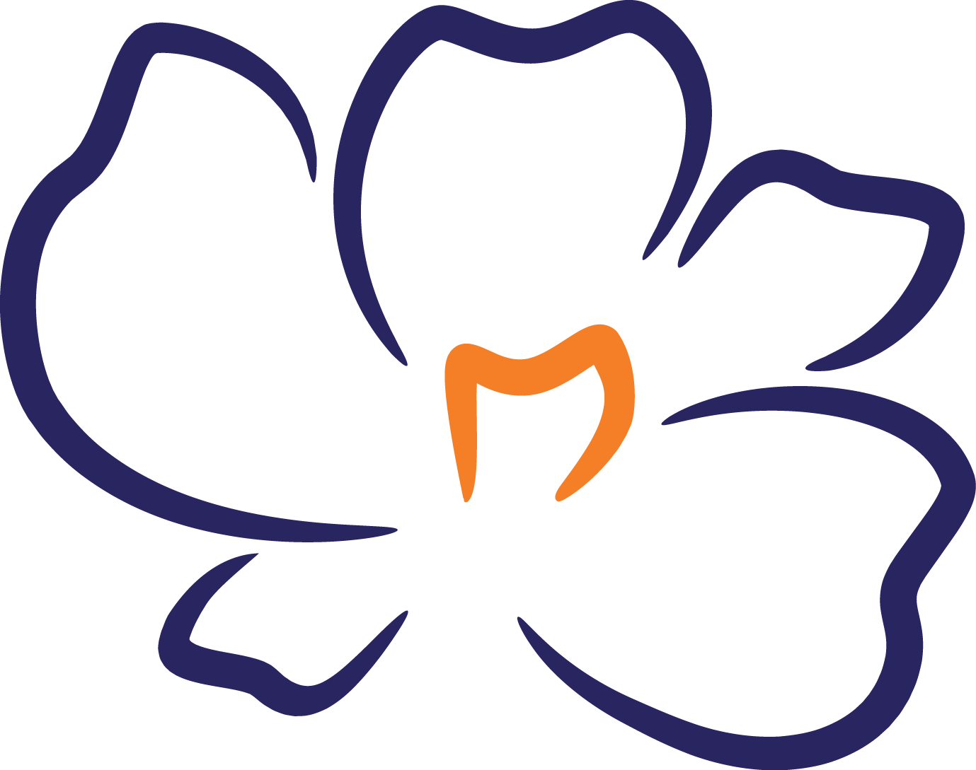 Blue Orchid Marketing Clipart (1379x1089), Png Download