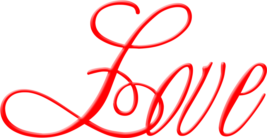 Love Png Calligraphy Clipart (1000x992), Png Download