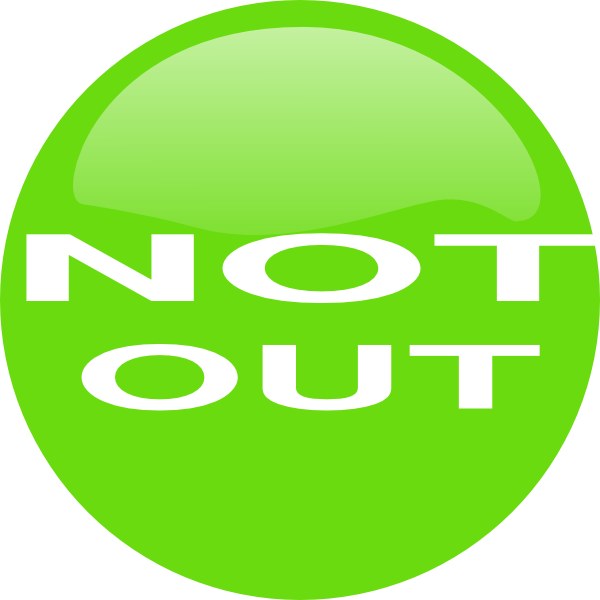 Not Out Clip Art - Png Download (600x600), Png Download