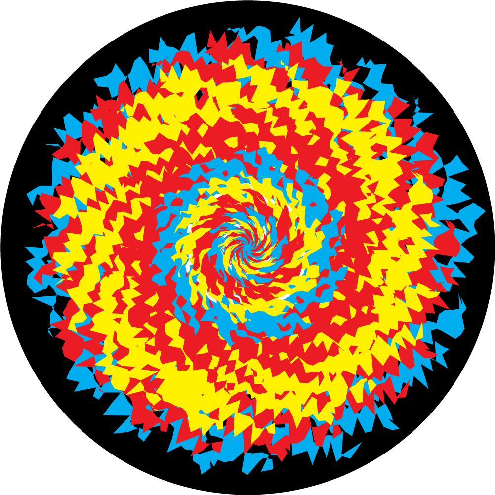 Apollo Design Cs-3470 Jagged Pinwheel Colourscenic Clipart (1200x1200), Png Download