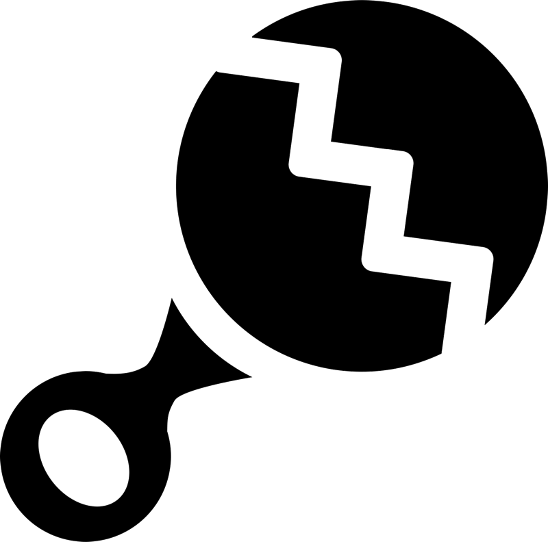 Baby Rattle Stamp Clipart (600x594), Png Download