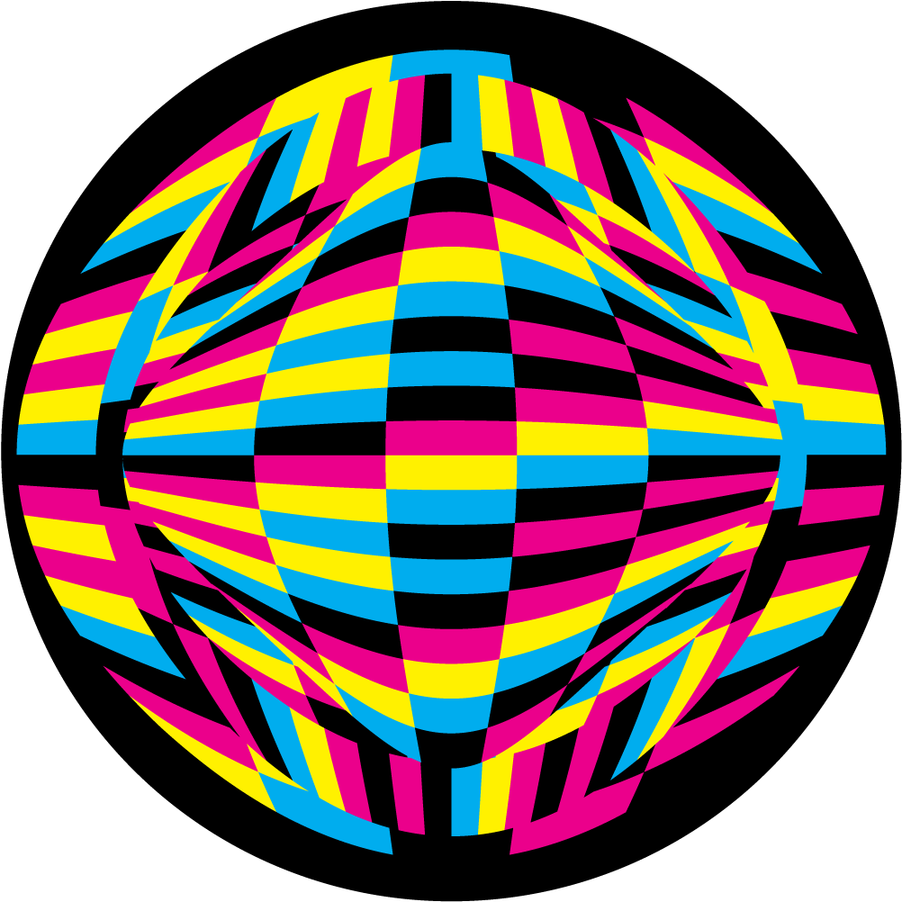 Apollo Design Cs-3497 Groovy Globe Colourscenic Glass Clipart (1200x1200), Png Download