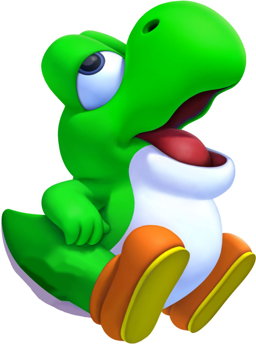Yoshi 壁纸called Baby Yoshi Clipart (900x1187), Png Download