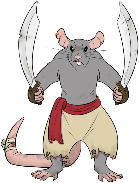 [com] Bad Rat Clipart (566x727), Png Download