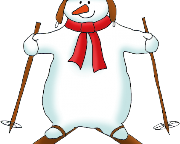 Skiing Clipart Santa Skiing - Png Download (640x480), Png Download